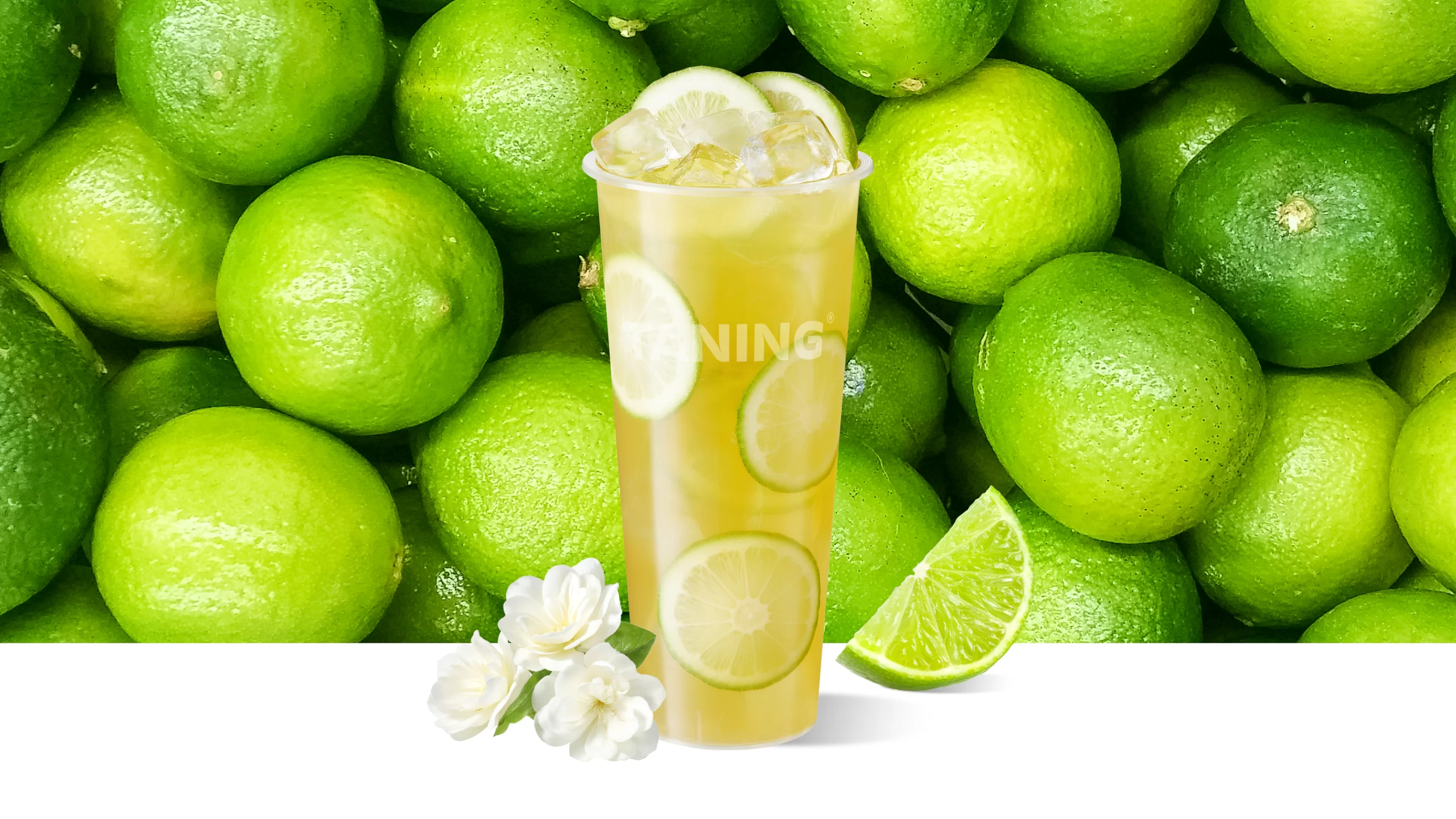 Jasmine Green Lemon Tea at TANING Fruit Tea, Chinatea in Sunnyvale